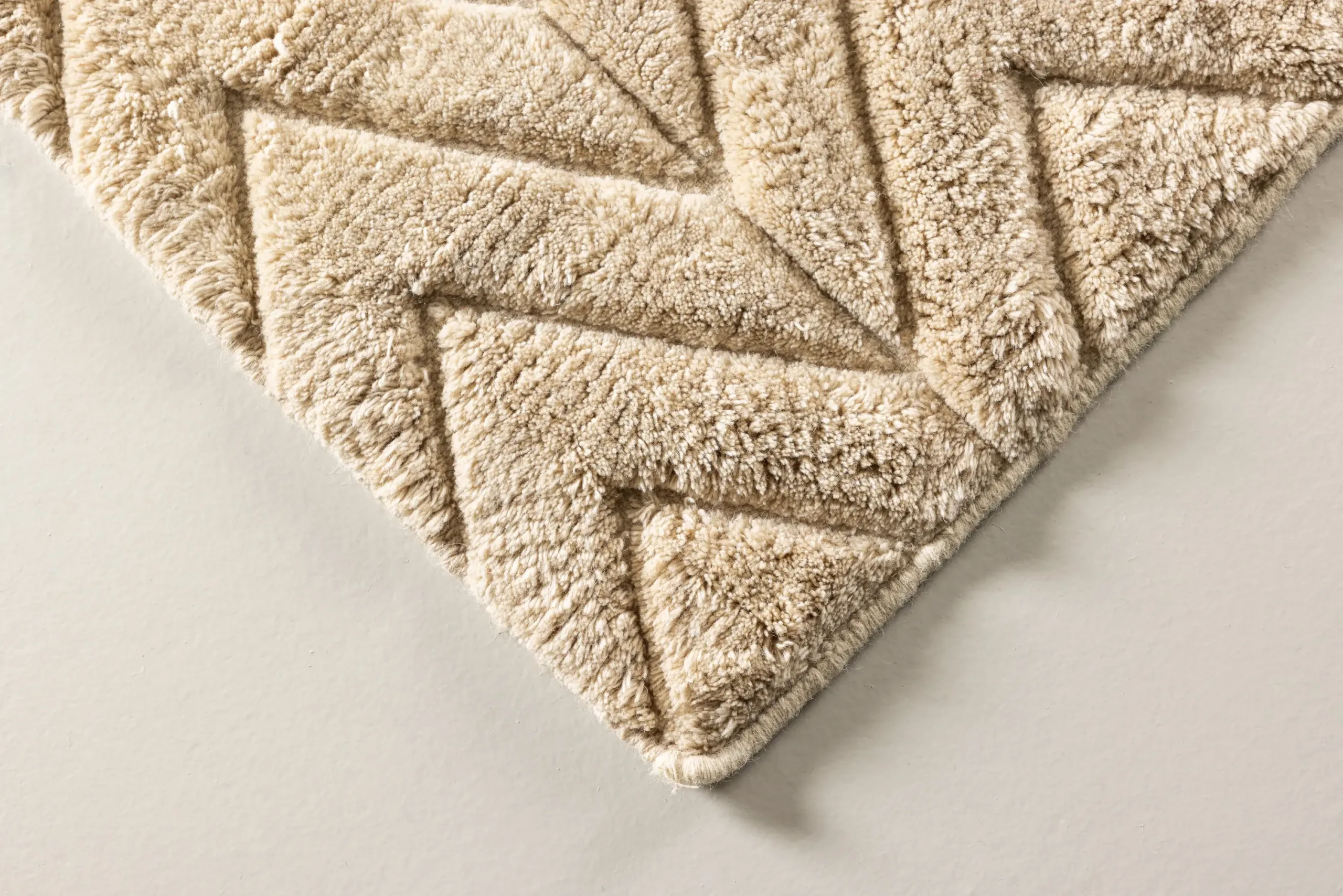 Beež geomeetrilise mustriga villavaip Zoe, 160 × 230 cm - 16003-150