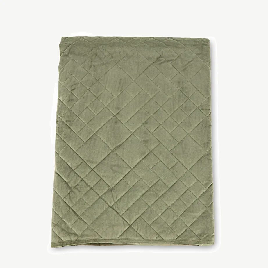 Roheline velvetist päevatekk Jillyle, 260 × 80 cm, 16007-704 – 2