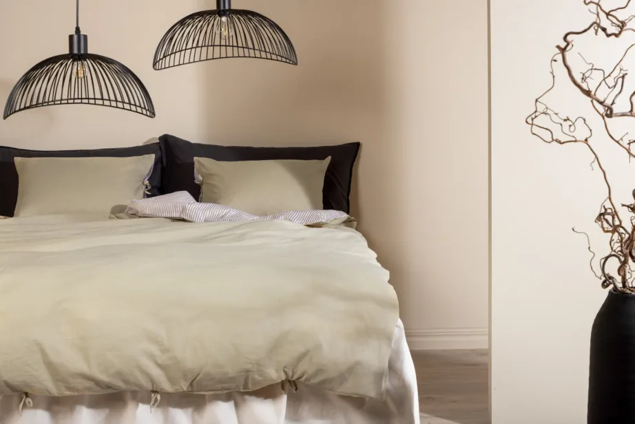 Jenna linase ja puuvillasegu liivakarva voodipesukomplekt, 240 × 220 cm, 16008-602 – 5