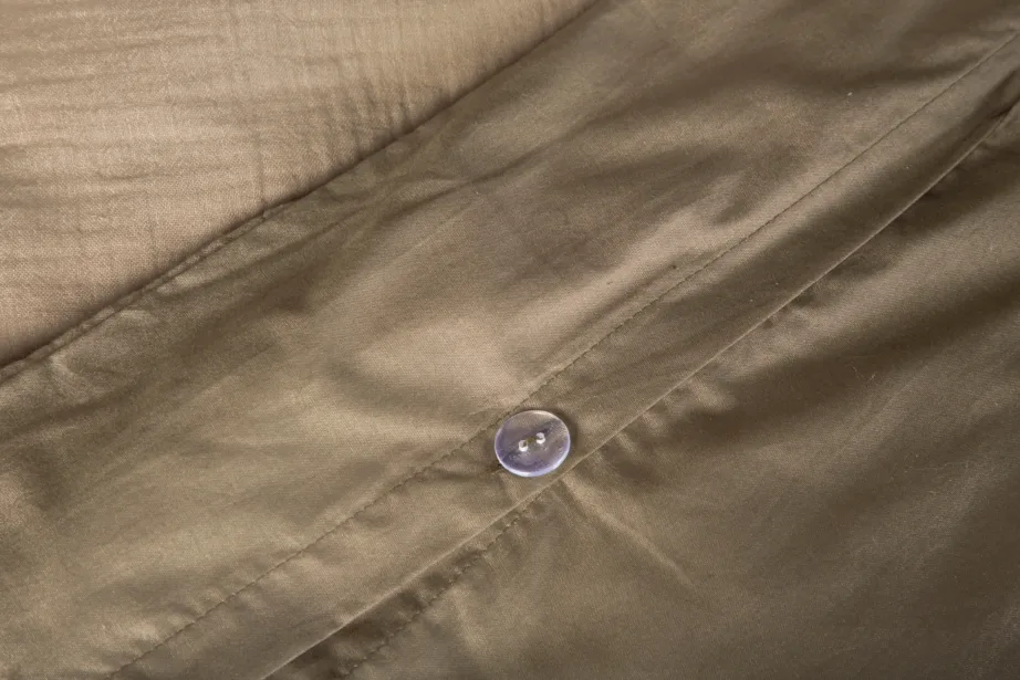 Pruun krinkeldatud puuvillane voodipesukomplekt Mila, 150×200 cm, 16010-503 – 6