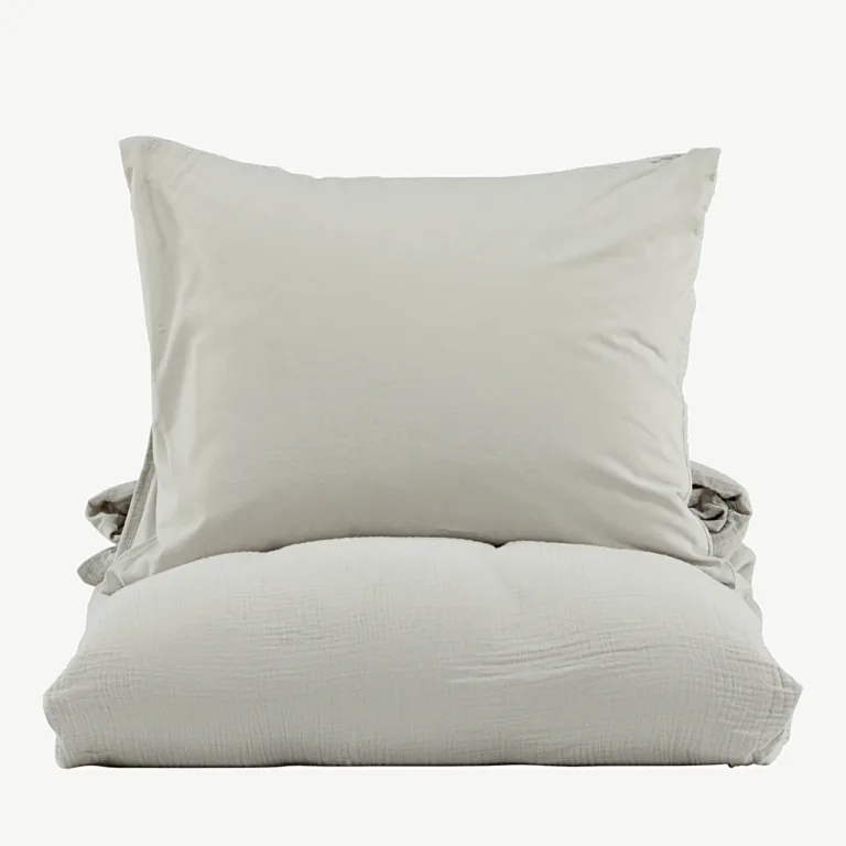 Helehall kurrutatud puuvillast voodipesukomplekt Mila 150×200 cm - 16010-505