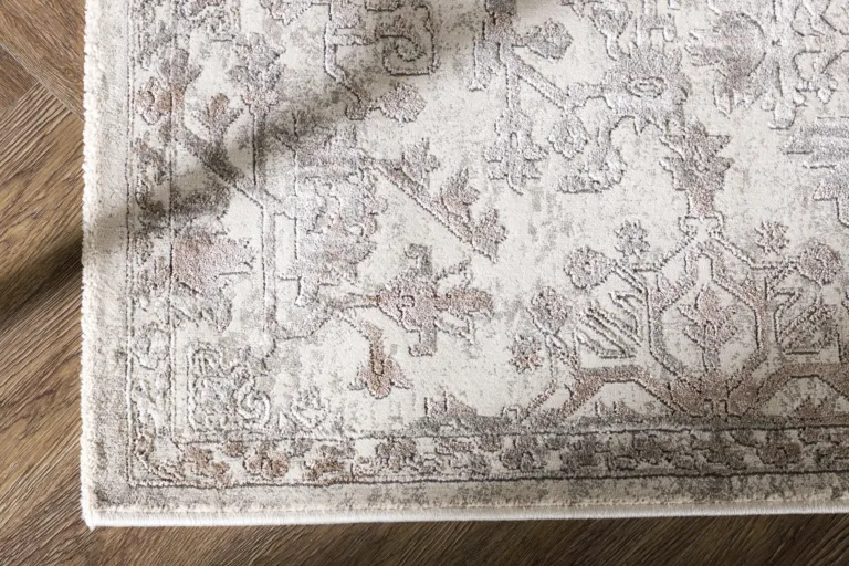Hõbedase mustriga idamaine elutoa vaip Cleo (230 × 160 cm, polüester–puuvill) - 16013-109