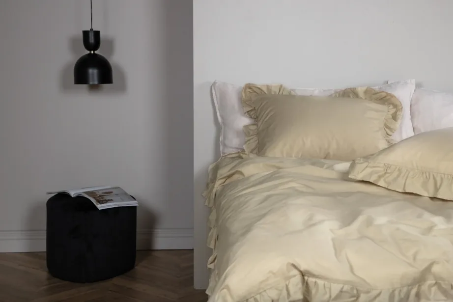 Liivakarva puuvillane voodipesukomplekt Levi volangidega, 240 × 220 cm, 16014-502 – 3