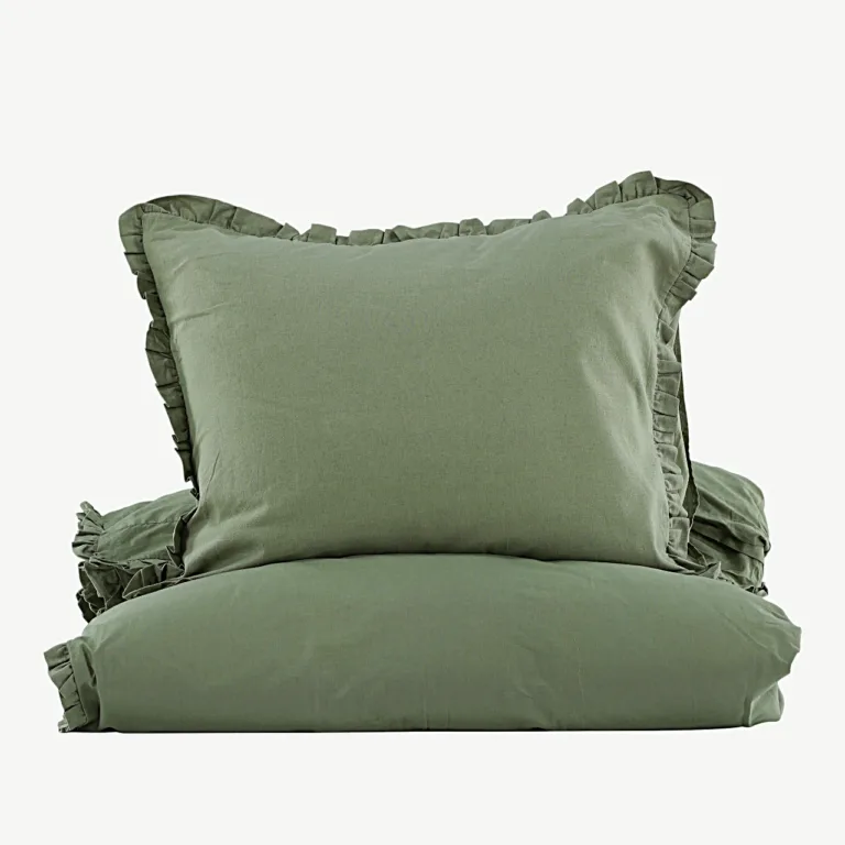 Roheline puuvillane voodipesukomplekt Lias, 150 × 200 cm (Venture Home) - 16019-604