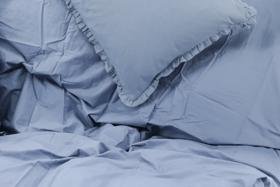 Sinisest puuvillast voodipesukomplekt Lias (150 × 200 cm), 16019-607 – 2