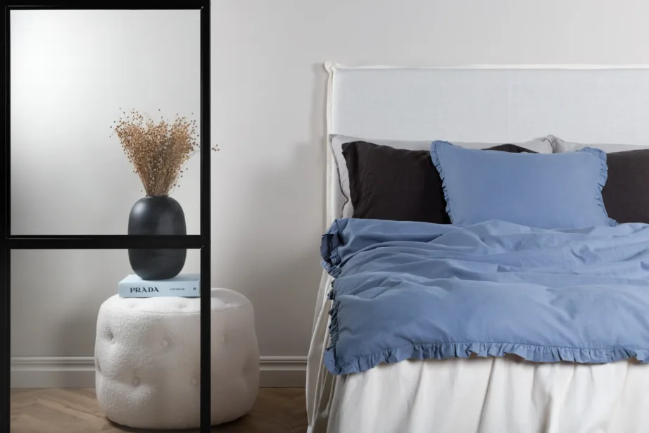 Sinisest puuvillast voodipesukomplekt Lias (150 × 200 cm), 16019-607 – 4