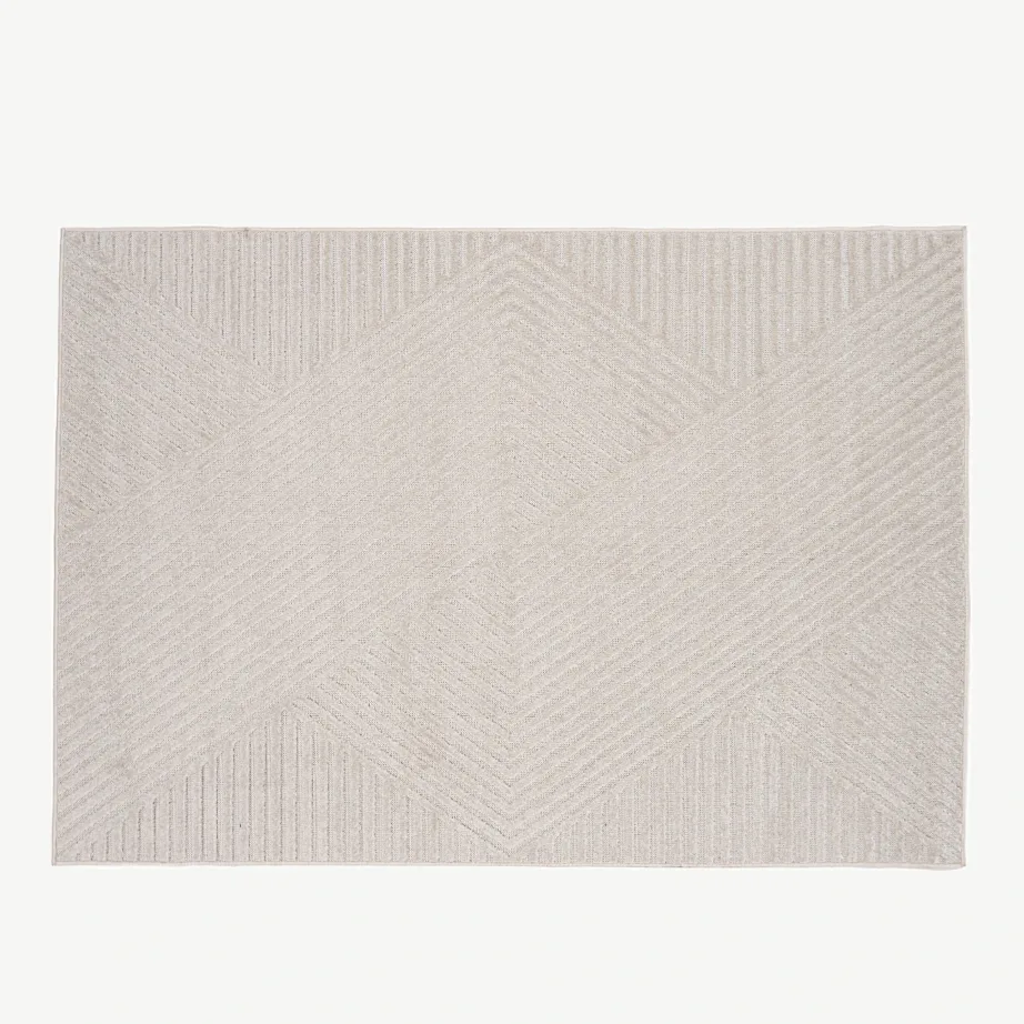 Aroni madalkarvaline polüpropüleenvaip, kreemikas valge, 230 × 160 cm, 16020-101 – 2