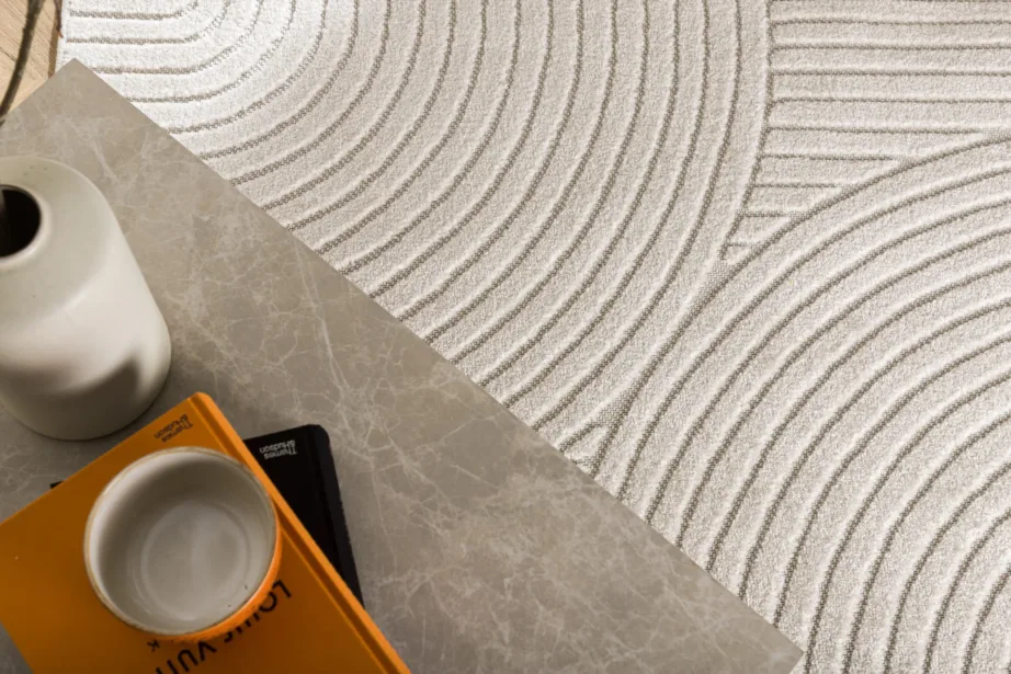 Vince valge geomeetrilise mustriga vaip, 200 × 290 cm, polüpropüleenist, 16023-101 – 4