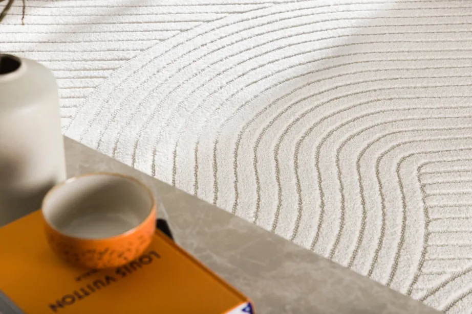 Vince valge geomeetrilise mustriga vaip, 200 × 290 cm, polüpropüleenist, 16023-101 – 6