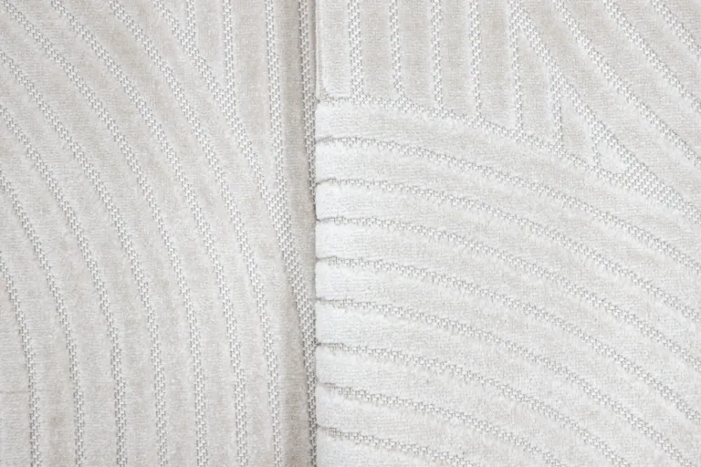 Valge ovaalne dekoratiivvaip Vince, 230 × 160 cm, polüpropüleen - 16024-100