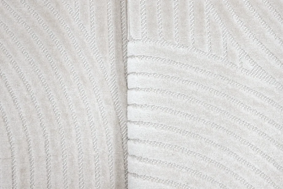 Valge ovaalne dekoratiivvaip Vince, 230 × 160 cm, polüpropüleen, 16024-100 – 3