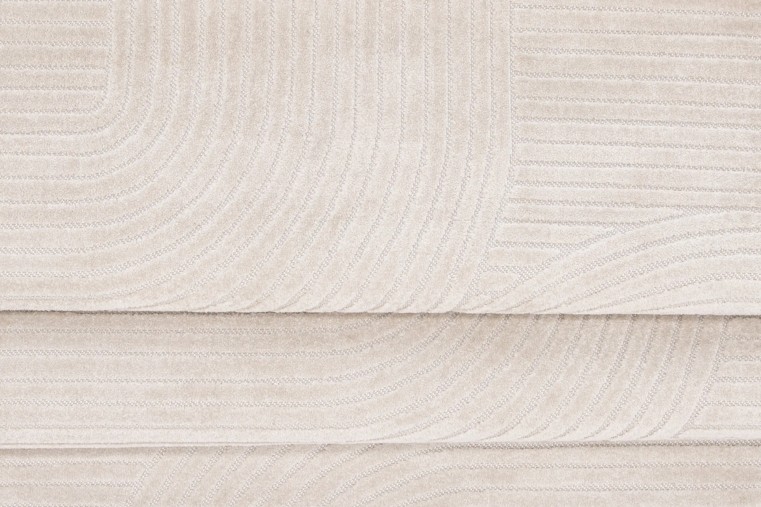 Valge mustriline madalkarvaline vaip Vince, 230 × 160 cm - 16024-101