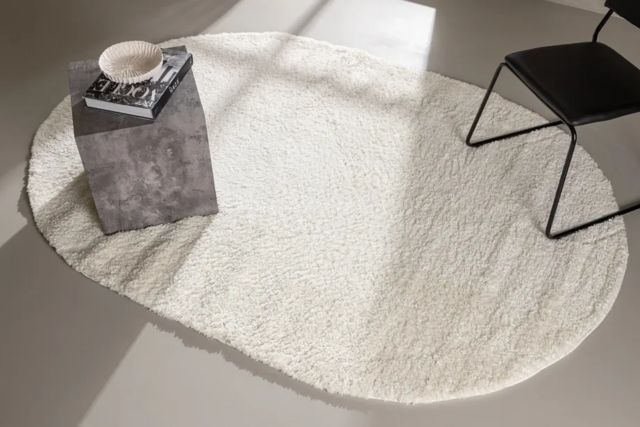 Walter ovaalne valge polüpropüleenvaip, 340 × 240 cm, 16026-100 – 2