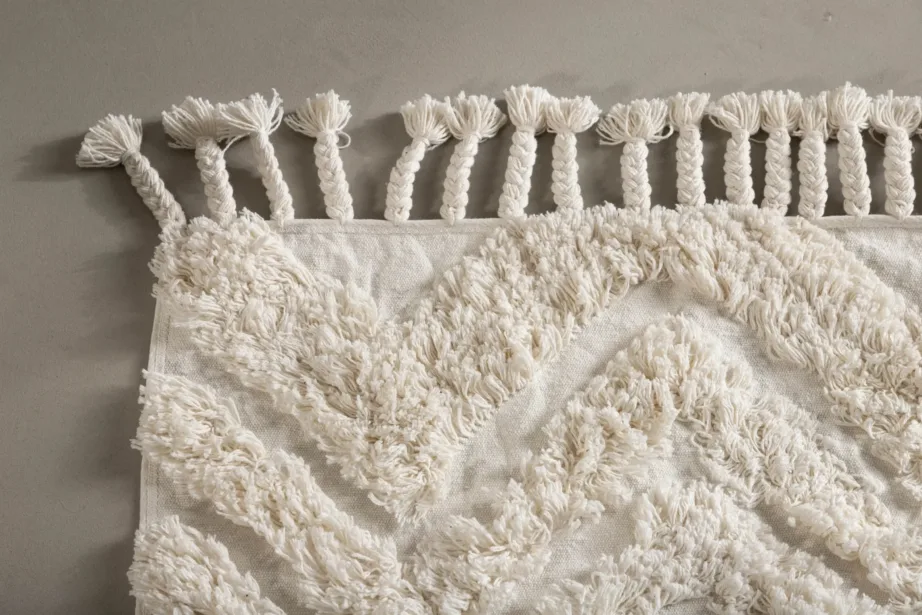 Valge puuvillane esikuvaip Hilma, narmastega, 200×70 cm, 16033-101 – 5