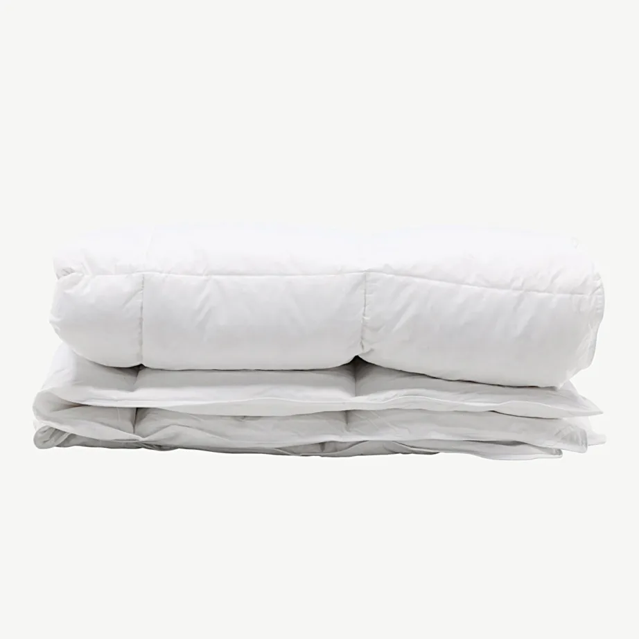 Talvetekk Astrid, valge, puuvillaga, sulelaadne täidis, 200×150 cm, 16034-100 – 2