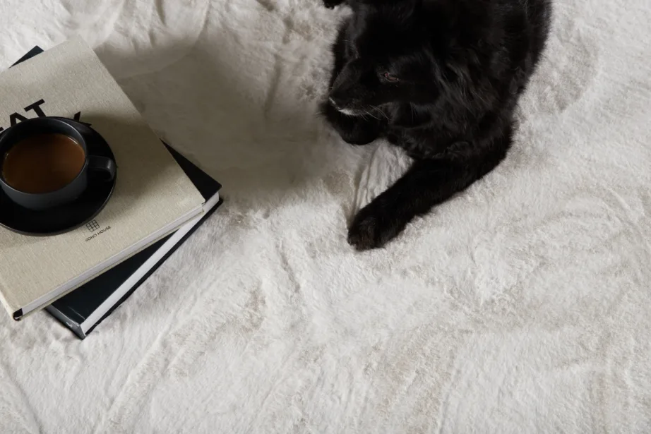 Valge ümmargune polüester-puuvillavaip Nina, ø 200 cm, 16037-101 – 7