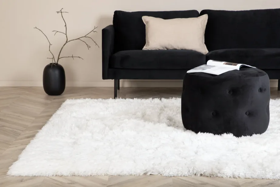 Kohev valge polüester-puuvillavaip Grace, 400 × 300 cm, 16046-101 – 3