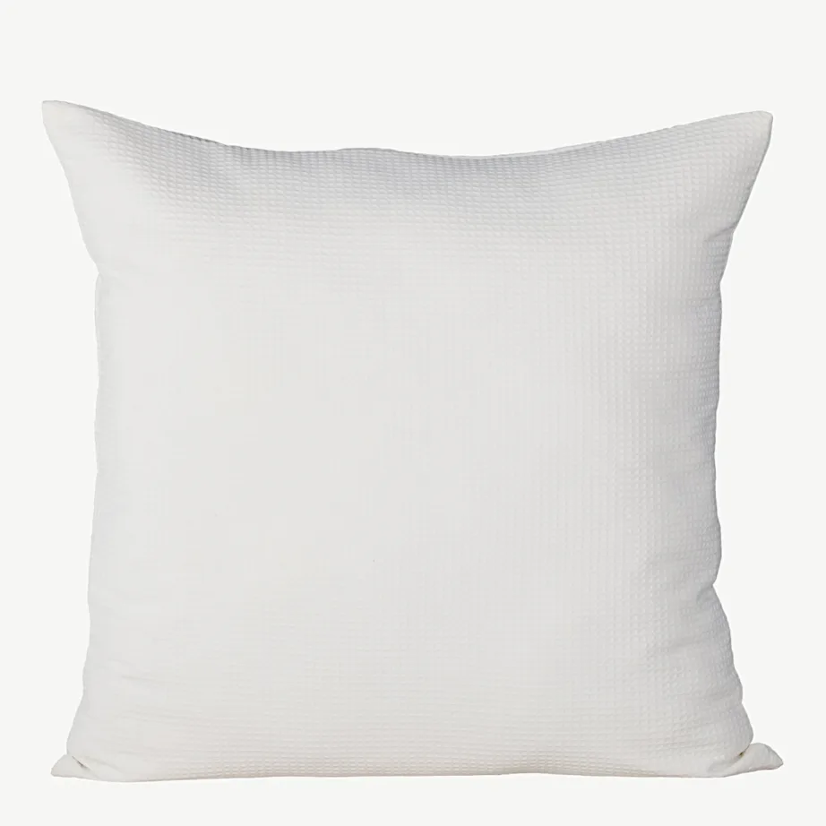 Valgest vaflikangast polüesterpadjakate Celine, 50 × 50 cm, 16055-501 – 2