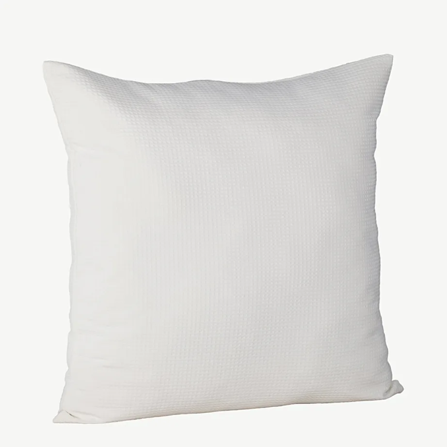 Valgest vaflikangast polüesterpadjakate Celine, 50 × 50 cm, 16055-501 – 3