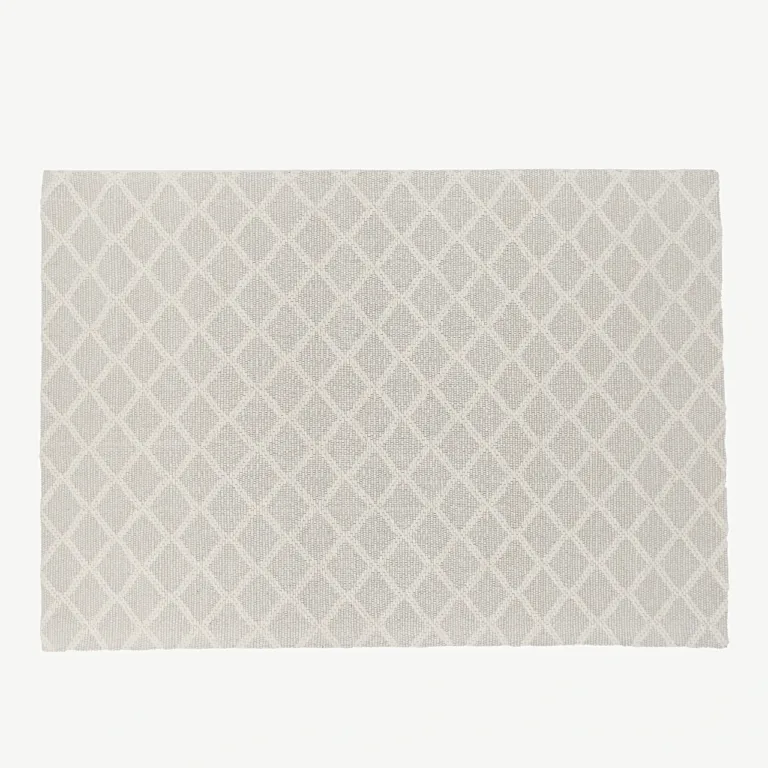 Murdvalge villavaip Cloudy, 300 × 200 cm, ruudumustriline - 16056-101