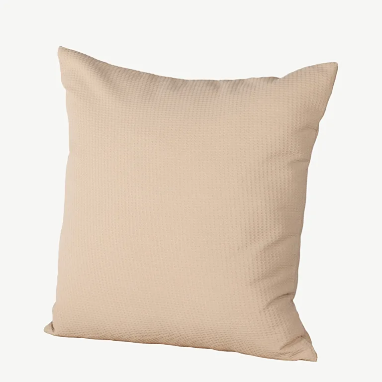 Beež vahvelkangast dekoratiivpadjakatte Celine, 50 × 50 cm, polüester - 16056-502