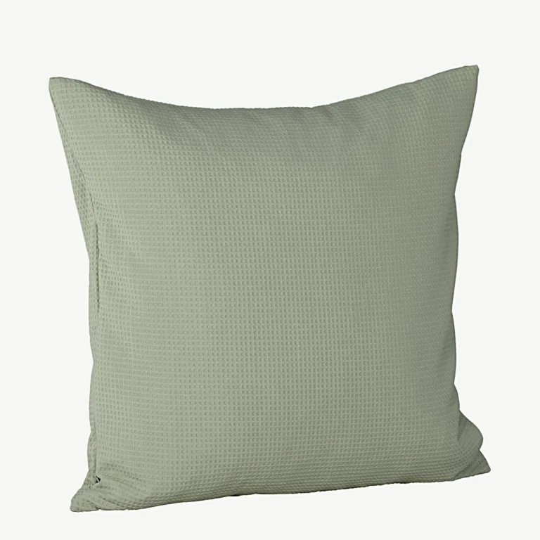 Rohelise vahvlitekstuuriga padjakatte Celine 50 × 50 cm - 16060-504