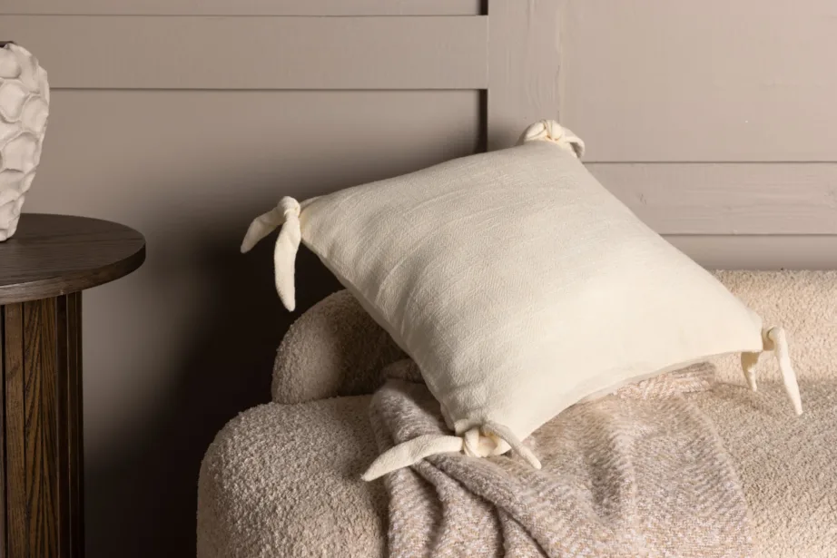 Nora sarja dekoratiivpadjakate, viskoos, kreemjas valge, 40 × 40 cm, 16064-501 – 4