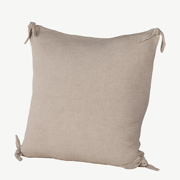 Beež viskoosist dekoratiivpadjakatte Nora, 60 × 60 cm, lipsudega - 16066-502