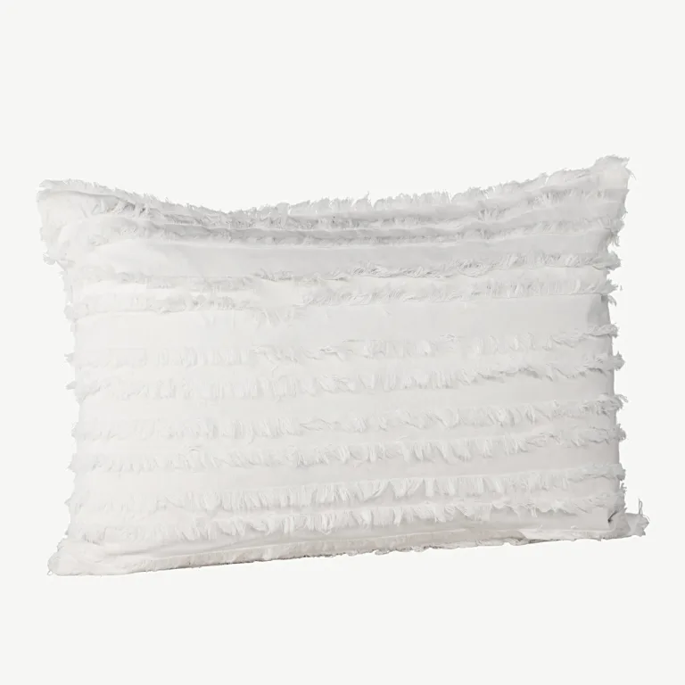 Valge puuvillane dekoratiivpadjakate Edith, 40 × 60 cm - 16072-501