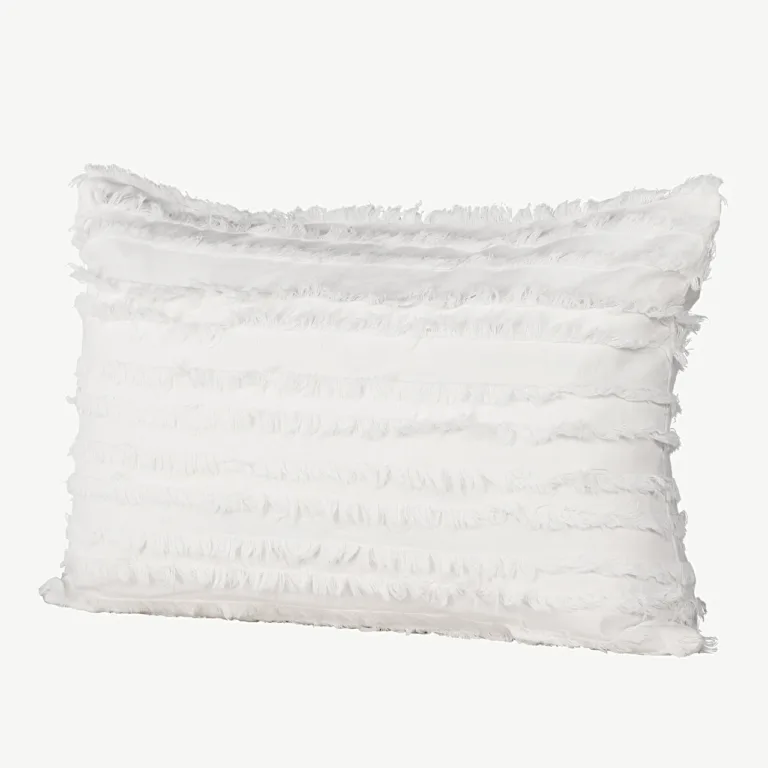 Valge puuvillane dekoratiivpadjakate Edith, 40 × 60 cm - 16072-501