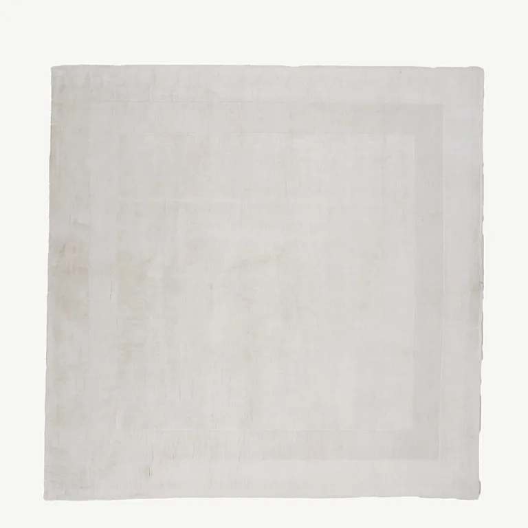 Valge ruudukujuline viskoosvaip Boston, 240 × 240 cm - 16076-111