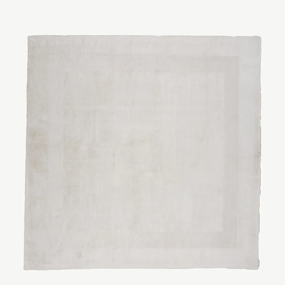 Valge ruudukujuline viskoosvaip Boston, 240 × 240 cm, 16076-111 – 2