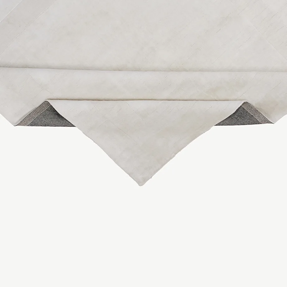 Valge ruudukujuline viskoosvaip Boston, 240 × 240 cm, 16076-111 – 3