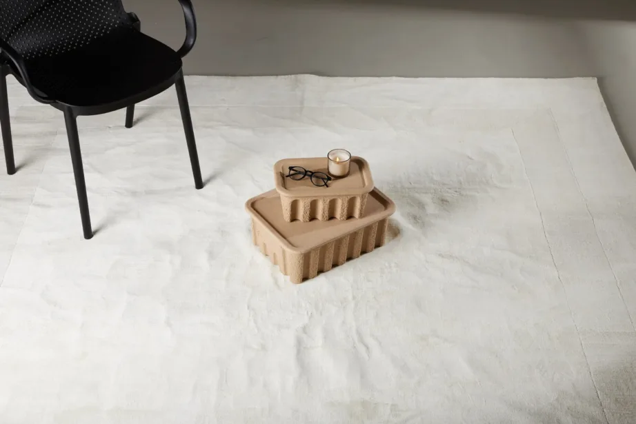 Valge ruudukujuline viskoosvaip Boston, 240 × 240 cm, 16076-111 – 6