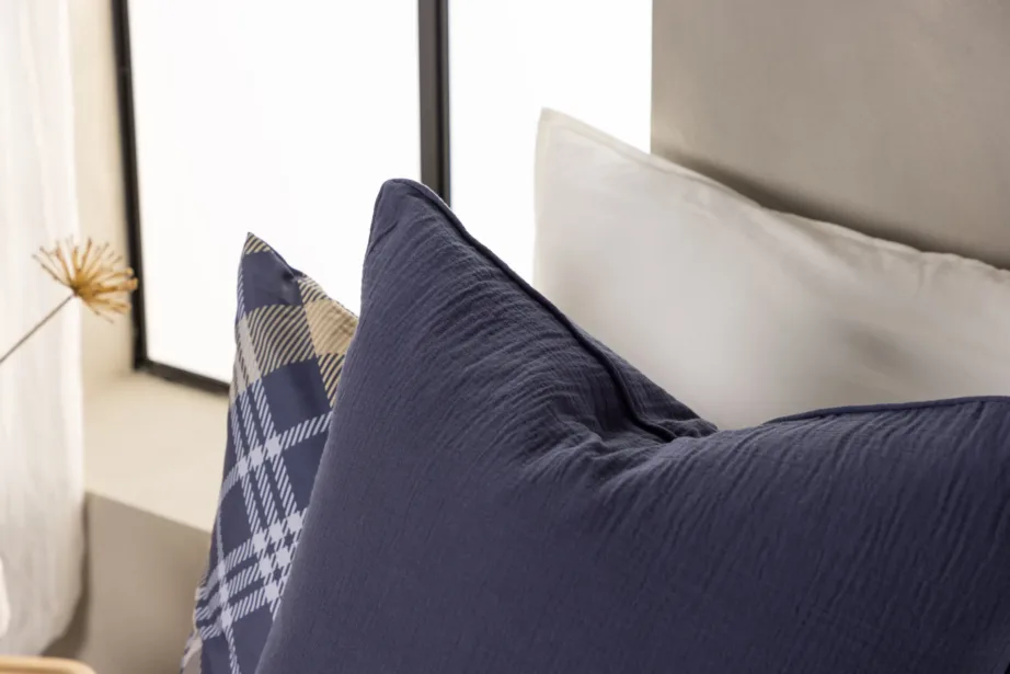 Sinisest puuvillast padjapüür Tyra, 60 × 60 cm, 16082-507 – 7