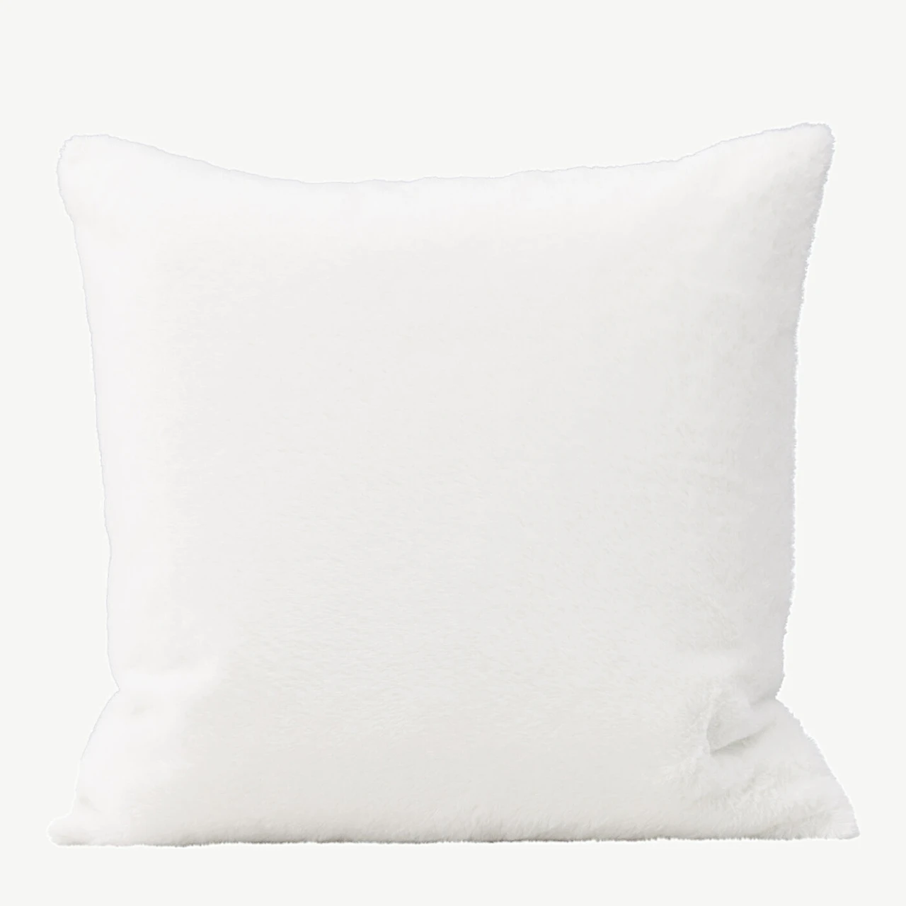 Valge pehme dekoratiivpadjakatte Tyra, 50 × 50 cm, polüester - 16083-501