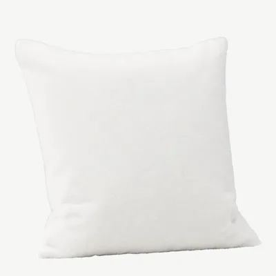 Valge pehme dekoratiivpadjakatte Tyra, 50 × 50 cm, polüester - 16083-501