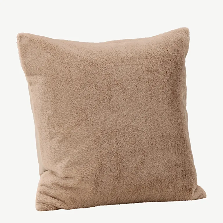 Beež dekoratiivpadjapüür Thea, 50 × 50 cm, pehme polüveluurne, peidetud lukuga - 16084-502
