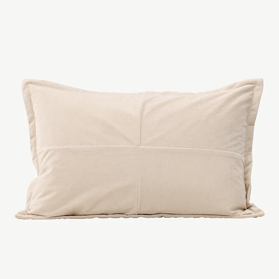 Beežist manchesterkangast dekoratiivpadjakatte Lykke, 40 × 60 cm, 16087-502 – 2