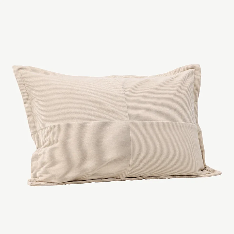 Beežist manchesterkangast dekoratiivpadjakatte Lykke, 40 × 60 cm, 16087-502 – 3