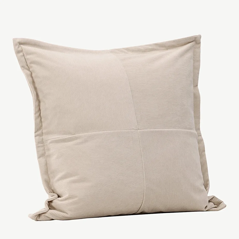 Beežist manchester-kangast dekoratiivpadjakate Lykke, 50 × 50 cm, 16089-502 – 3