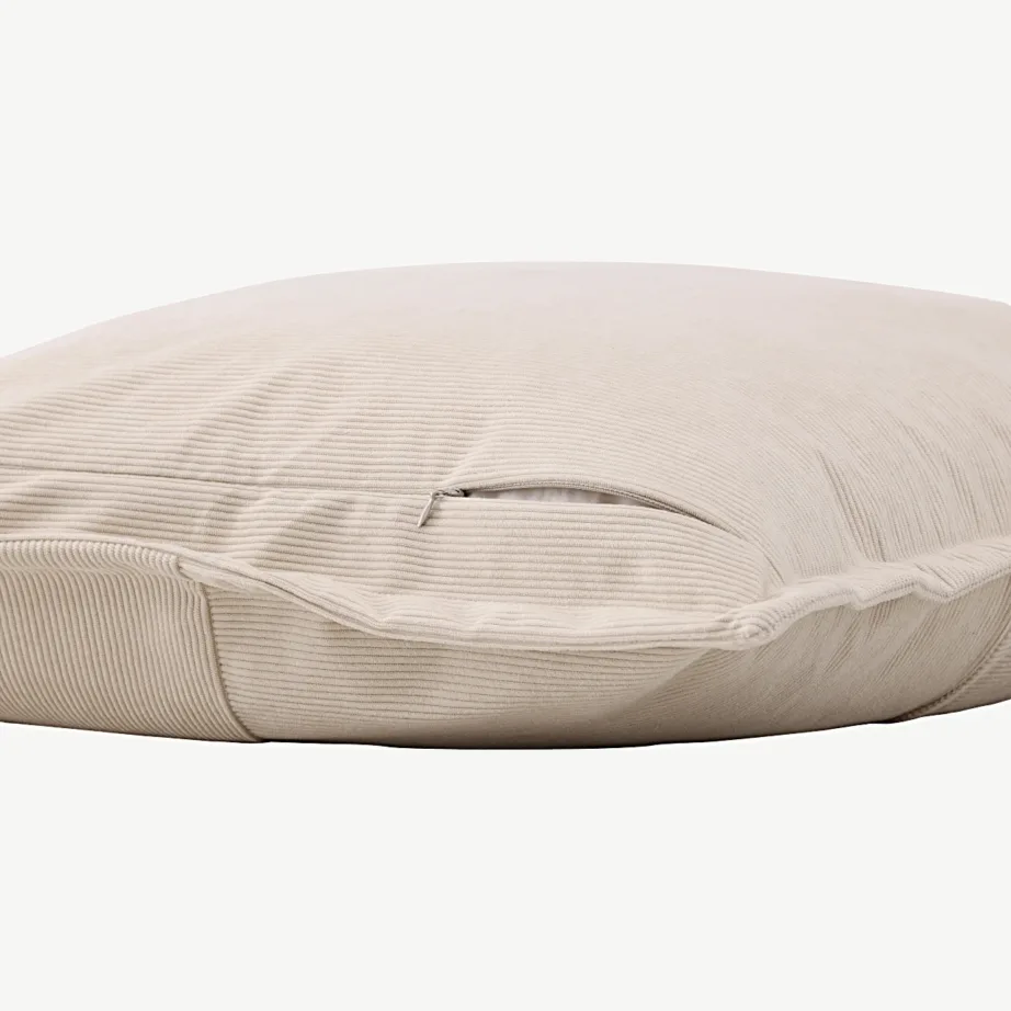 Beežist manchester-kangast dekoratiivpadjakate Lykke, 50 × 50 cm, 16089-502 – 4