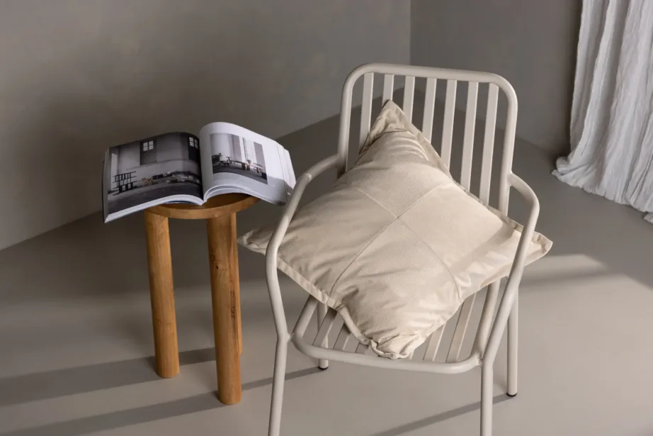 Beežist manchester-kangast dekoratiivpadjakate Lykke, 50 × 50 cm, 16089-502 – 6