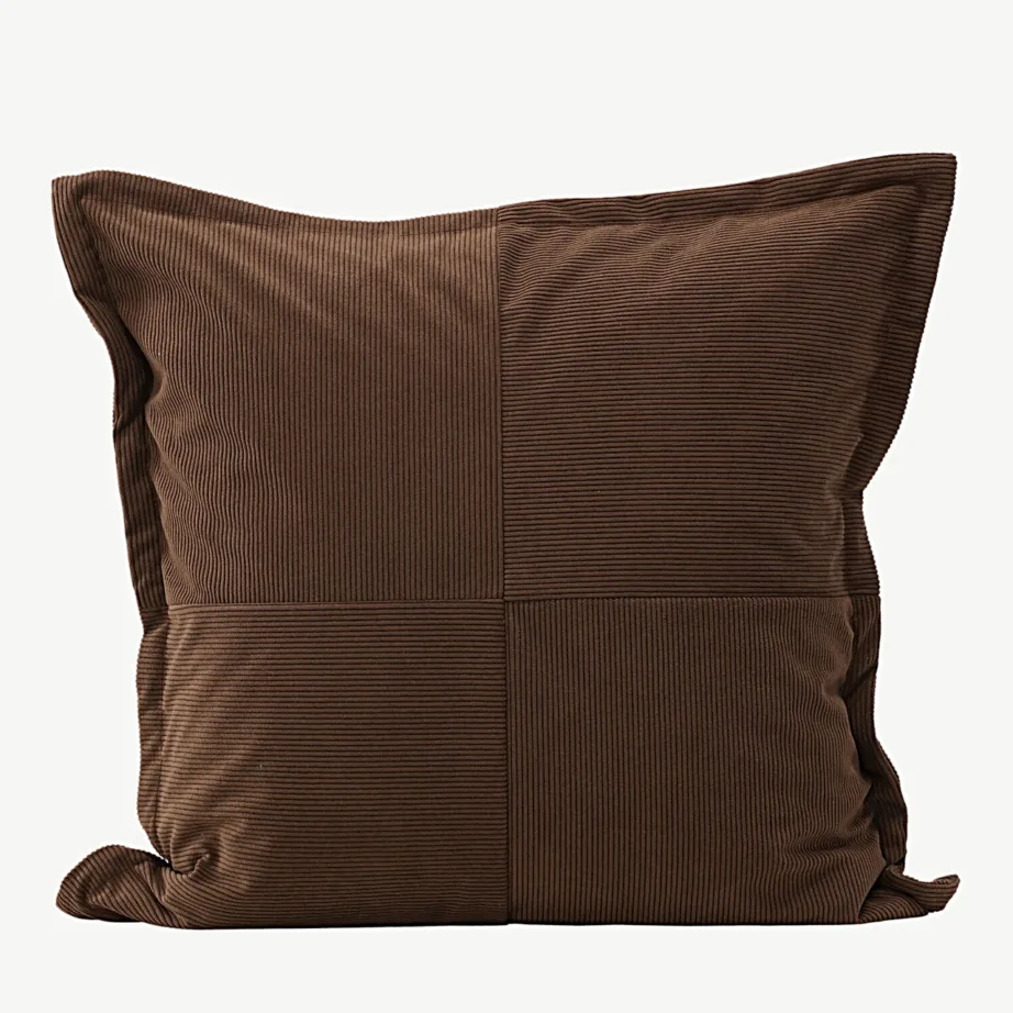 Manchester-kangast pruun padjapüür Lykke, 50 × 50 cm, 16092-503 – 2