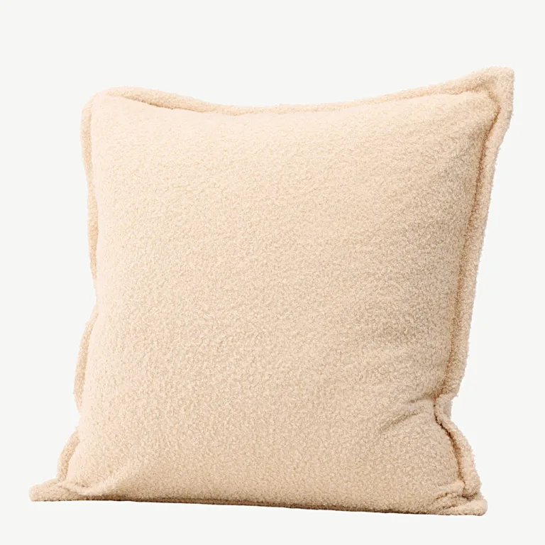 Tuva dekoratiivpadjakatte, valge bukleepolüester, 60 × 60 cm - 16093-501