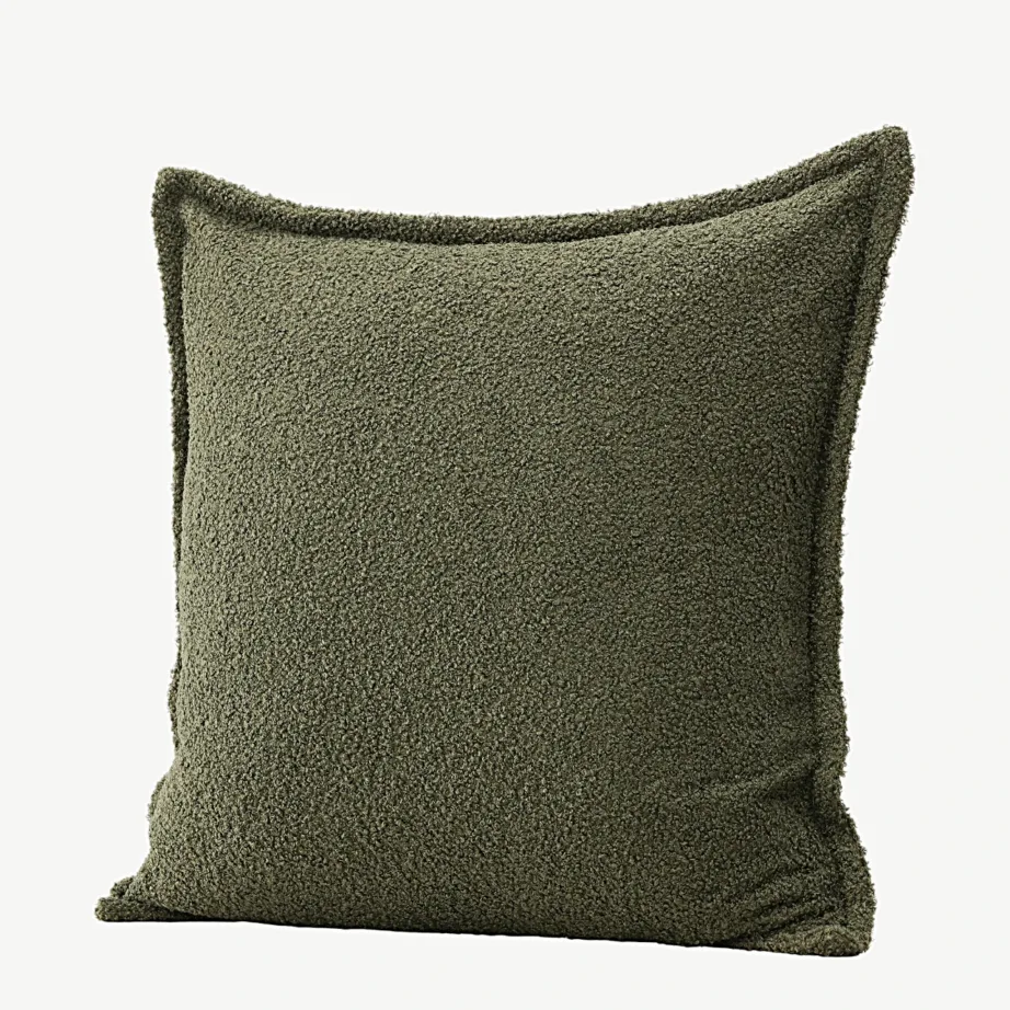 Tuva sarja tumeroheline dekoratiivpadjakate, buklee, 60 × 60 cm, 16096-504