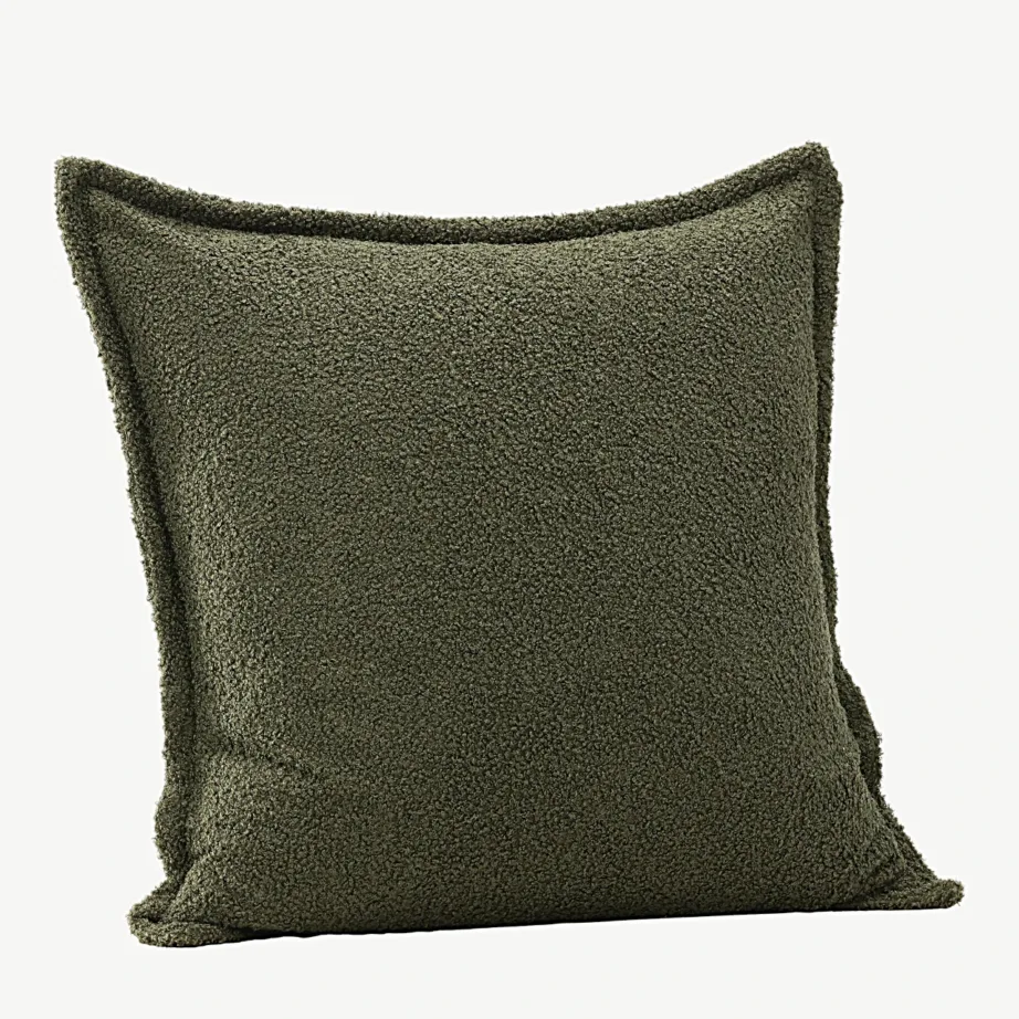 Tuva sarja tumeroheline dekoratiivpadjakate, buklee, 60 × 60 cm, 16096-504 – 3