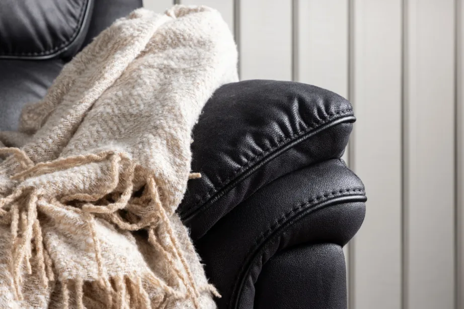 Saranda reguleeritav mustast mikrokiust 3-kohaline recliner-diivan, 16610-100 – 9