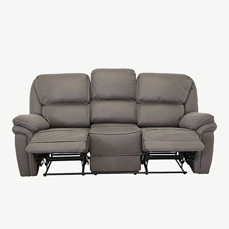 Saranda halli mikrokiudkangast kolmeistmeline reguleeritav recliner-diivan - 16610-156