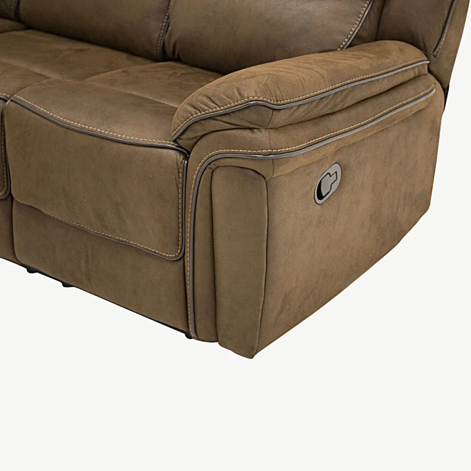 3-kohaline pruun mikrokiust lamamistool-diivan Saranda, 16610-157 – 2